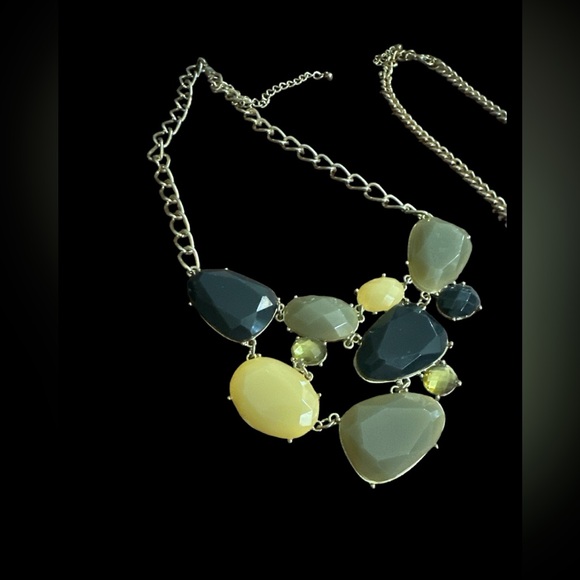 Three Gold Tone Jeweled Fashion Necklaces 18-20” - Picture 5 of 10